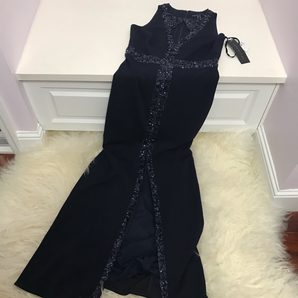 AIDAN MATTOX KEYHOLE EMBELLISHED FORMAL DRESS 1214 - Picture 2 of 7
